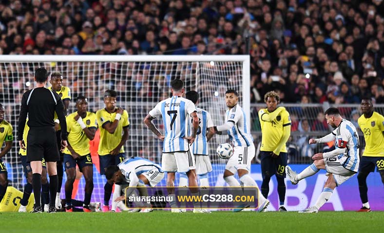 LIONEL MESSI ស៊ុតបាល់ Free-Kick ធ្វើឱ្យ​អាហ្សង់ទីនយកឈ្នះ​ អេក្វាឌ័រ​ ក្នុងវគ្គជម្រុះ​ World Cup 2026​